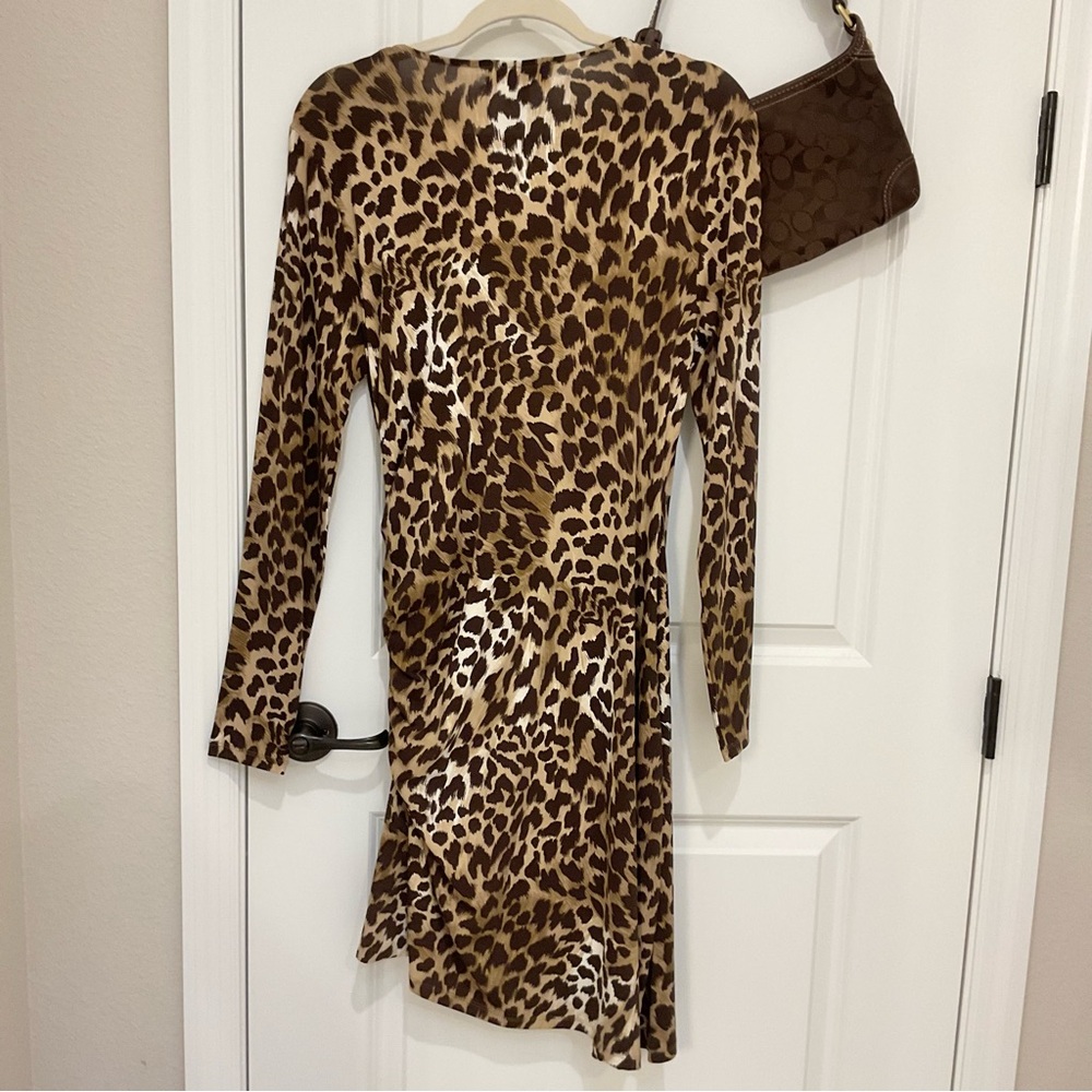 Michael Kors Leopard Print Dress Size 12, EUC - Picture 6 of 6